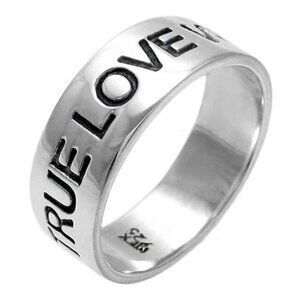 "True Love Waits" Promise Ring in Sterling Silver